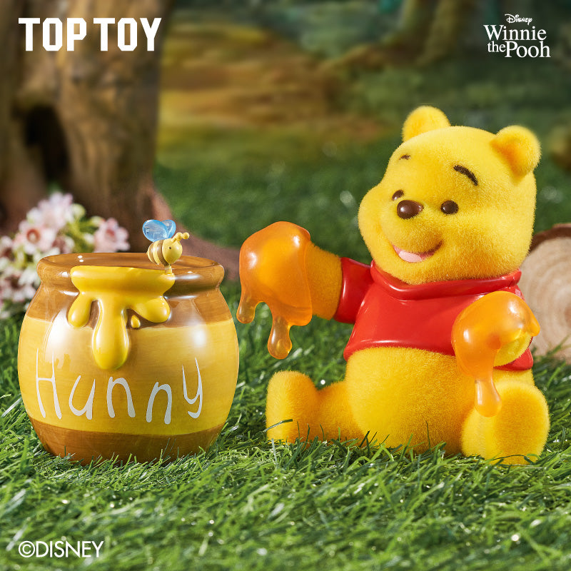 TopToyau | Disney Winnie the Pooh Happy Everyday Series Flocked Figure Blind Box