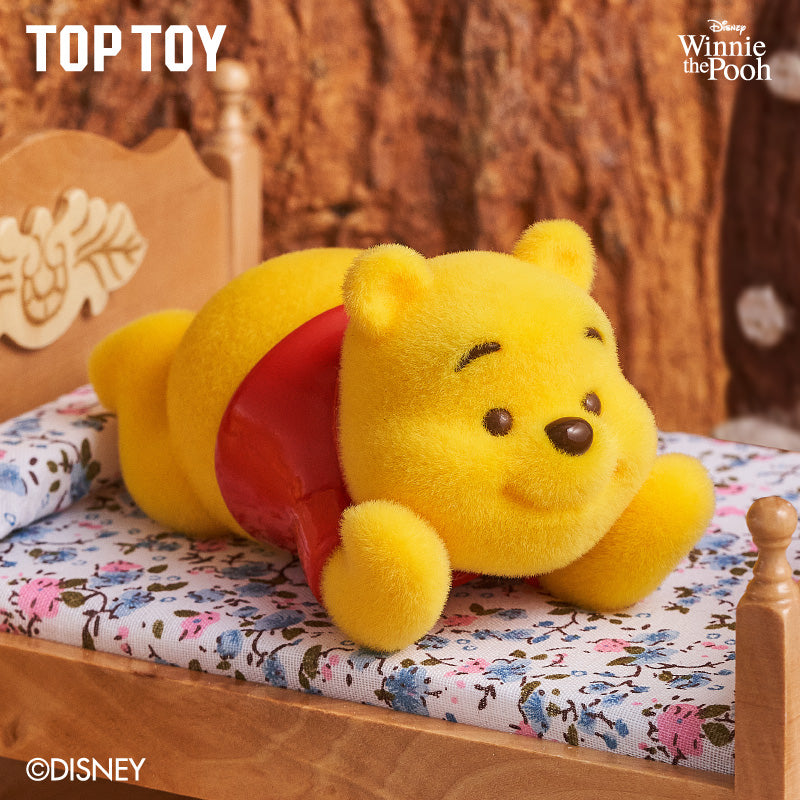 TopToyau | Disney Winnie the Pooh Happy Everyday Series Flocked Figure Blind Box