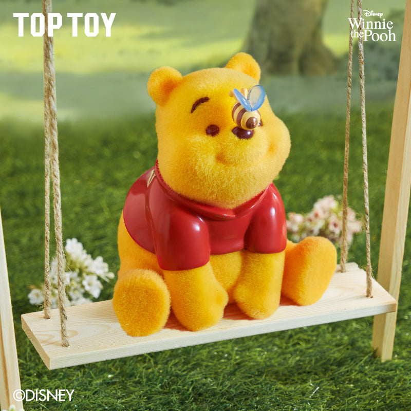 TopToyau | Disney Winnie the Pooh Happy Everyday Series Flocked Figure Blind Box