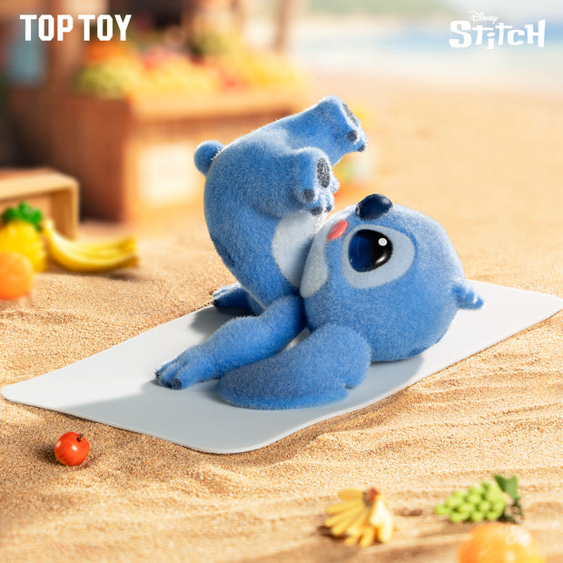 TopToyau | Disney Lilo & Stitch Energy Yoga Series Flocked Figure Blind Box