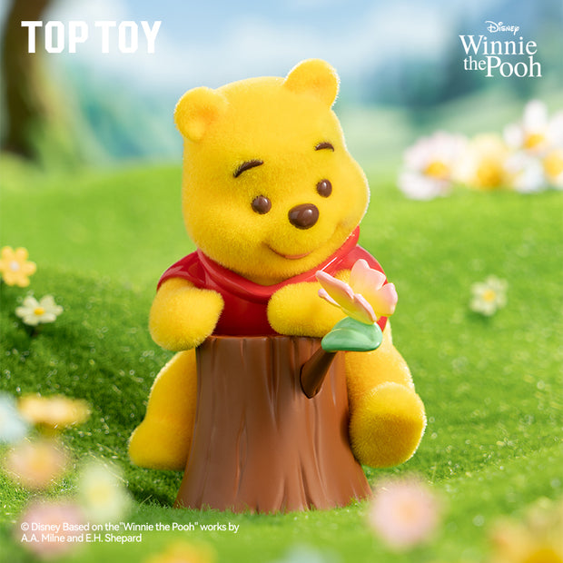 TopToyau | Disney Winnie the Pooh Happy Time (Forever Friends) Flocked Figure Blind Box
