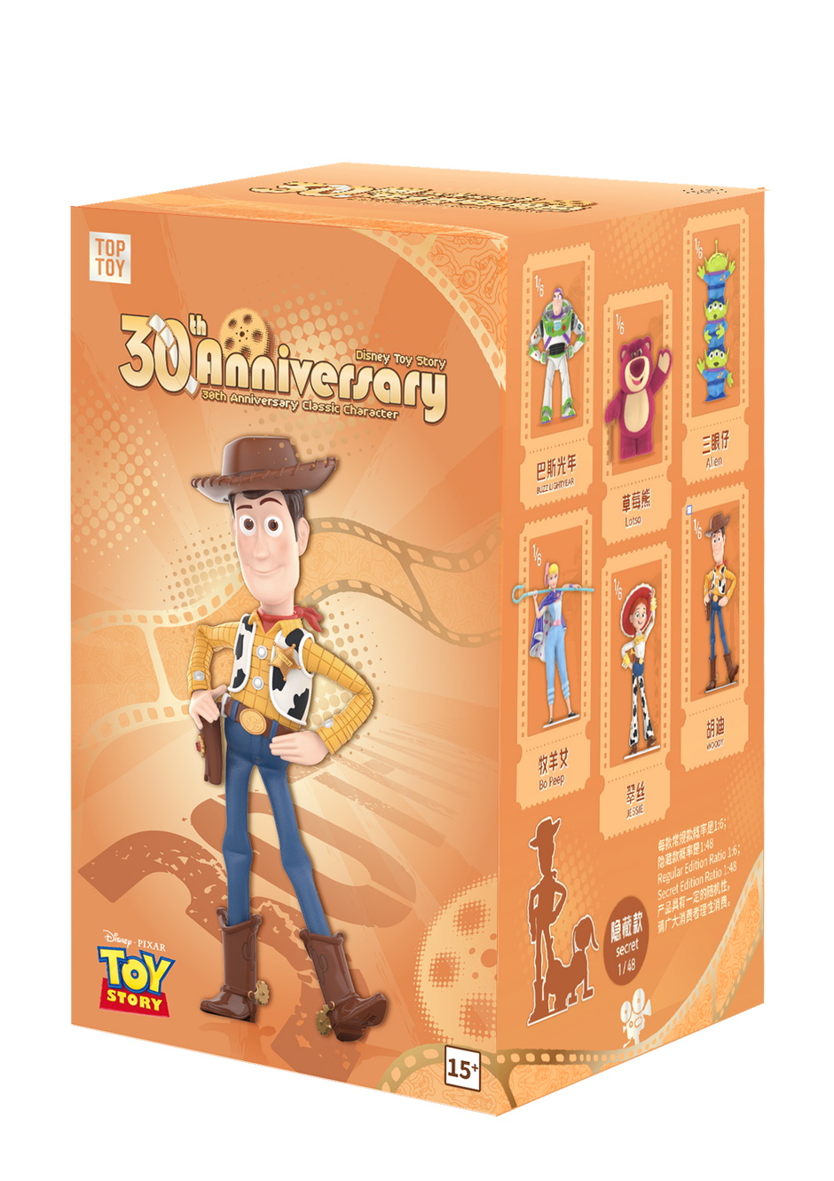 TOP TOY x Disney Pixar Toy Story: 30th Anniversary Classic Series Blind Box - Mystery Collectible Figure