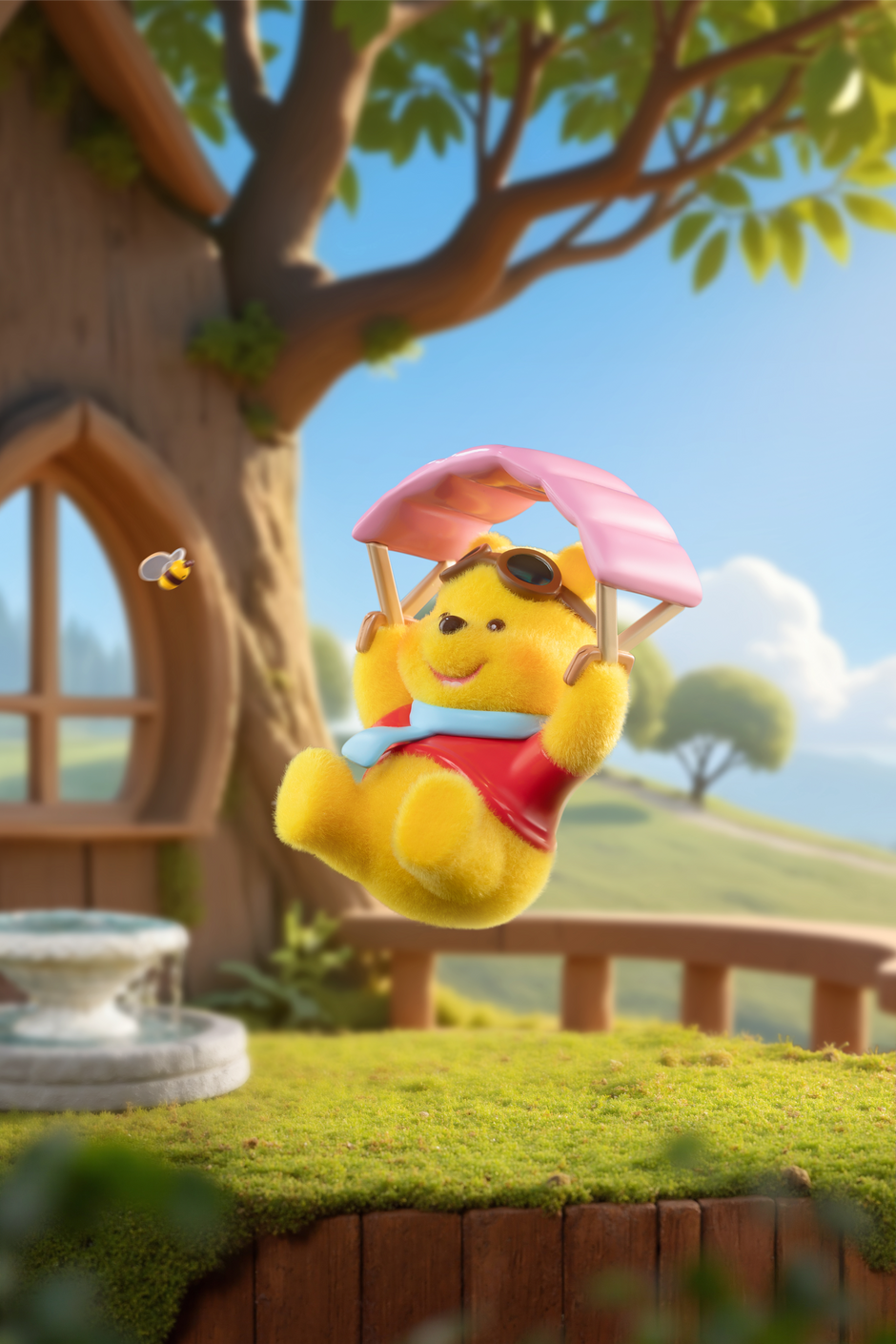 TOP TOY Disney Winnie the Pooh Hundred Acre Wood Tree House Series Blind Box - Mystery Art Toy Figure