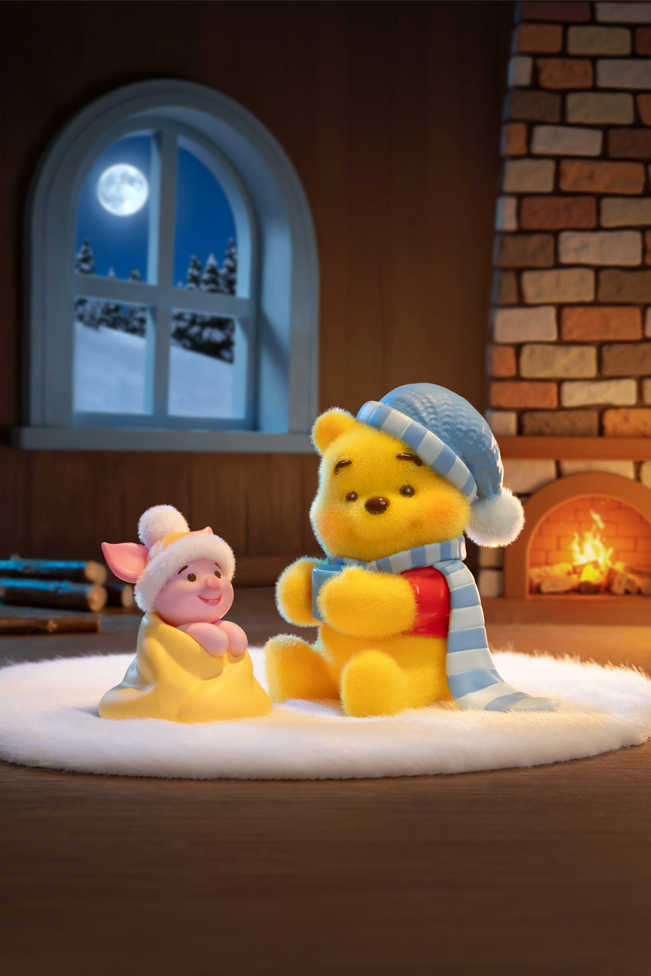 TOP TOY Disney Winnie the Pooh Hundred Acre Wood Tree House Series Blind Box - Mystery Art Toy Figure