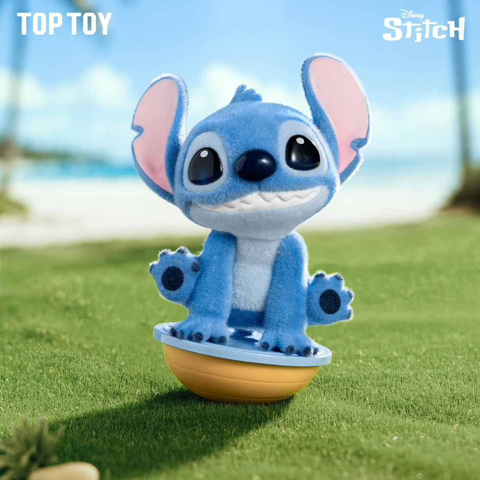TopToyau | Disney Lilo & Stitch Energy Yoga Series Flocked Figure Blind Box