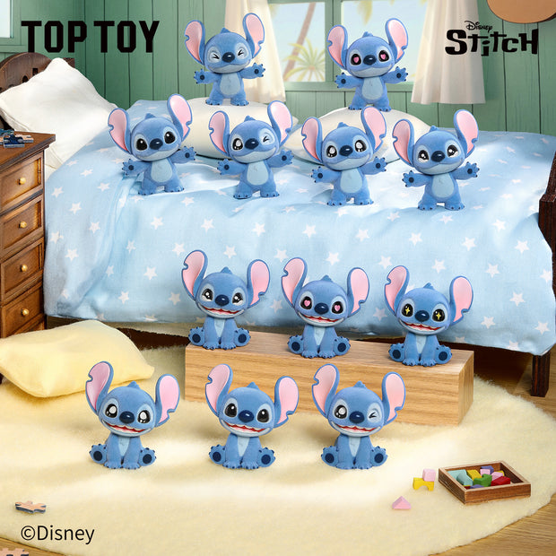 Disney Stitch "Fluffy Mini" Series Flocked Blind Box - Mystery Collectible Figure