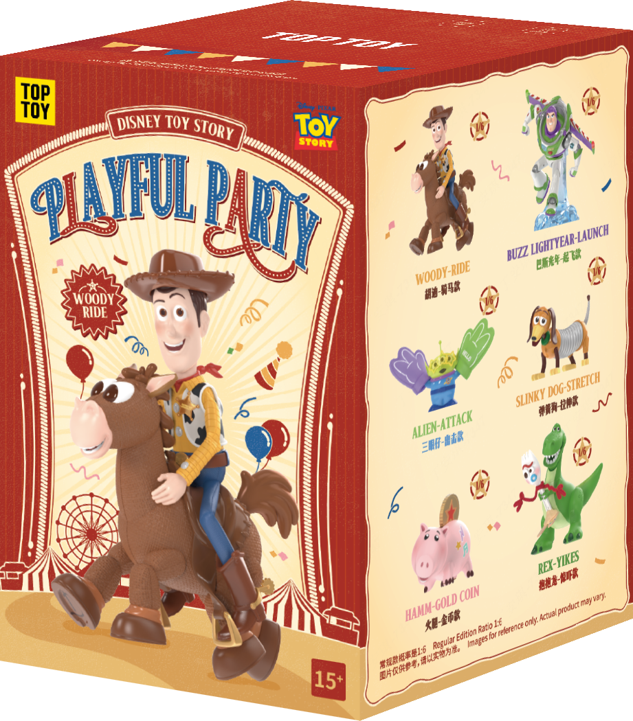 TOP TOY x Disney Pixar Toy Story: Playful Party Series Blind Box - Mystery Collectible Figure