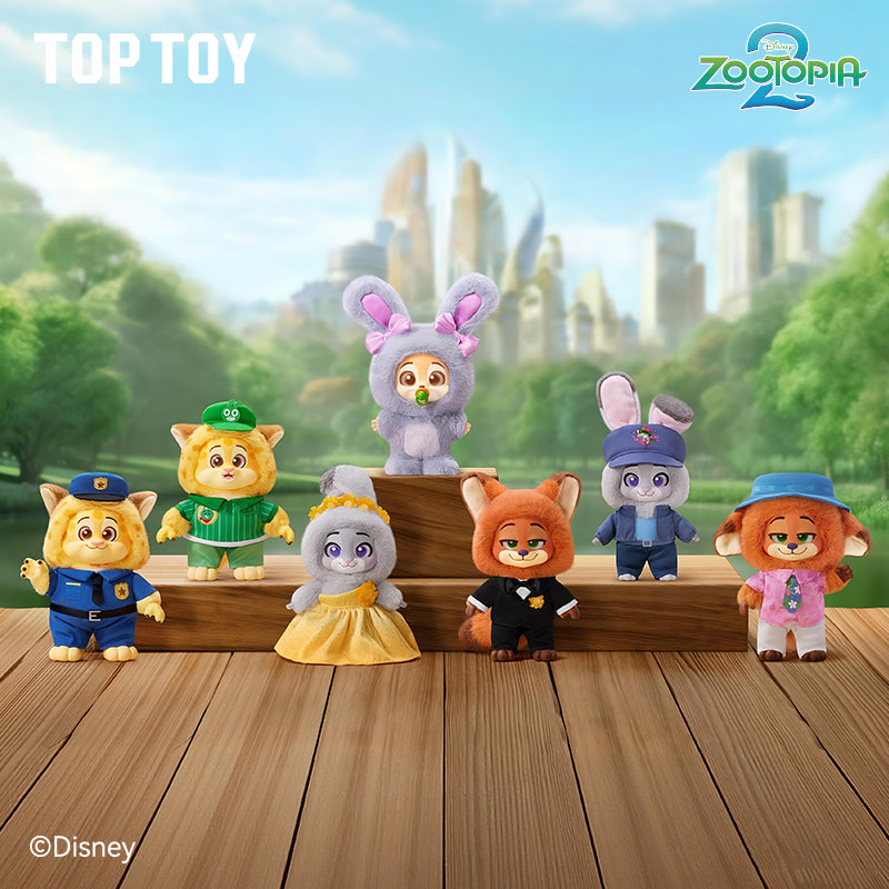 TOP TOY x Disney Zootopia 2 "Fluffy Cuties" Flocked Blind Box - Mystery Collectible Figure