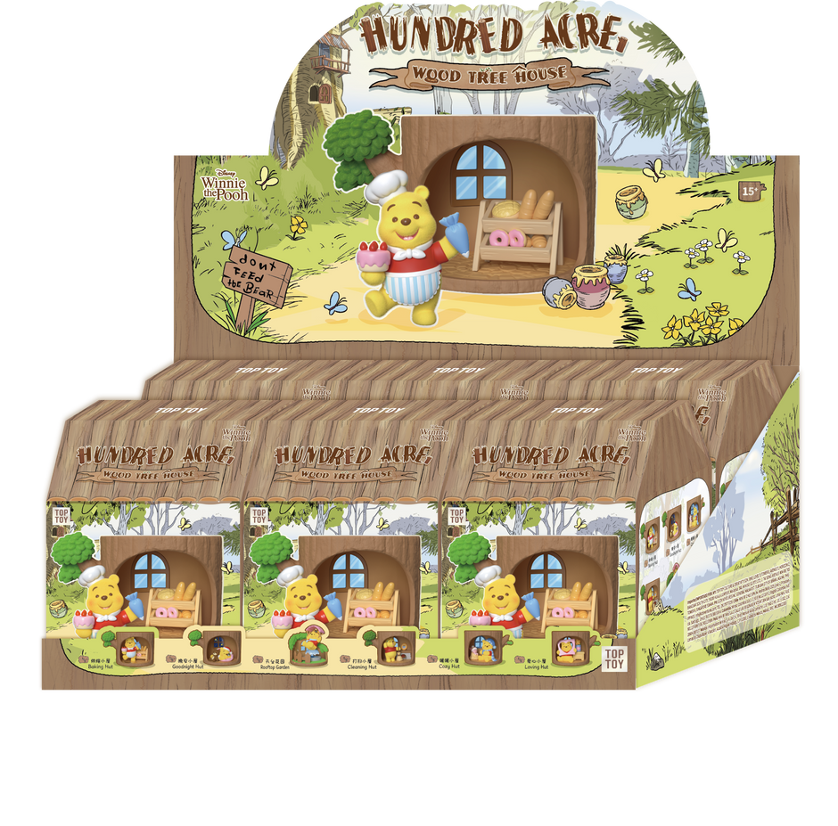 TOP TOY Disney Winnie the Pooh Hundred Acre Wood Tree House Series Blind Box - Mystery Art Toy Figure