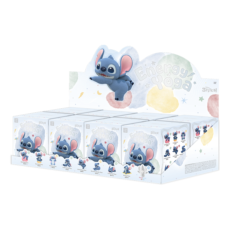 TopToyau | Disney Lilo & Stitch Energy Yoga Series Flocked Figure Blind Box