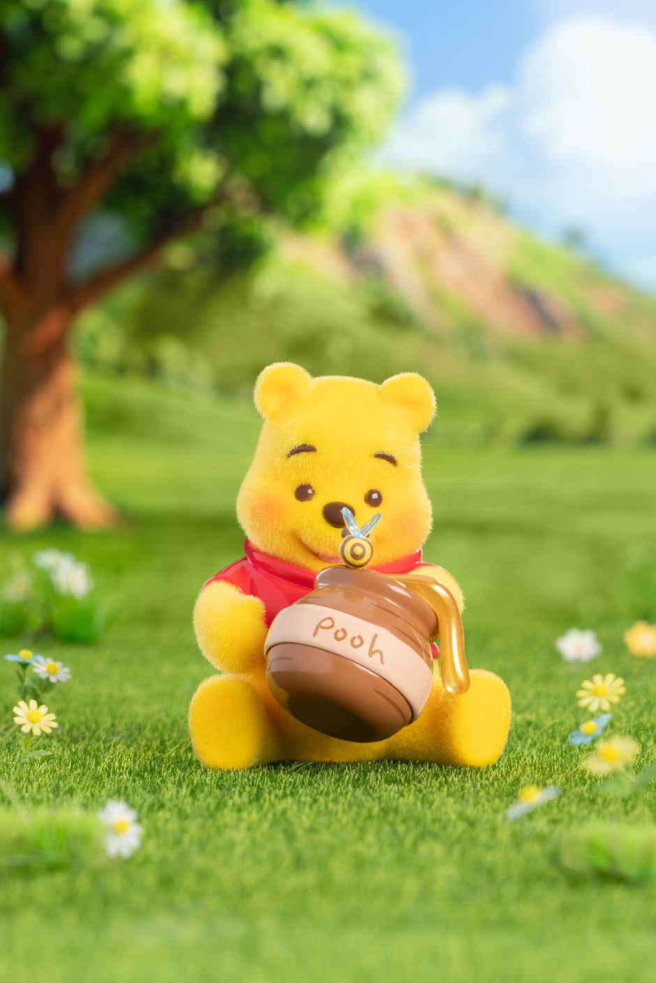 TOP TOY Disney Winnie the Pooh 100th Honey Quest Series Flocked Blind Box - Mystery Collectible Figure