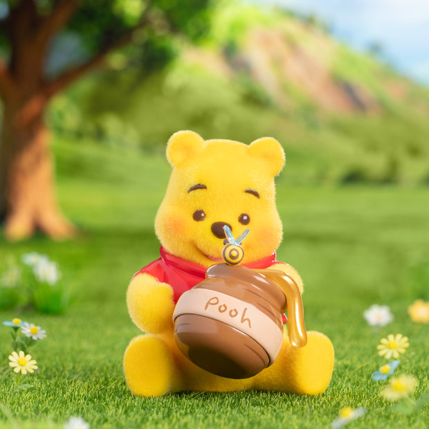 TOP TOY Disney Winnie the Pooh 100th Honey Quest Series Flocked Blind Box - Mystery Collectible Figure