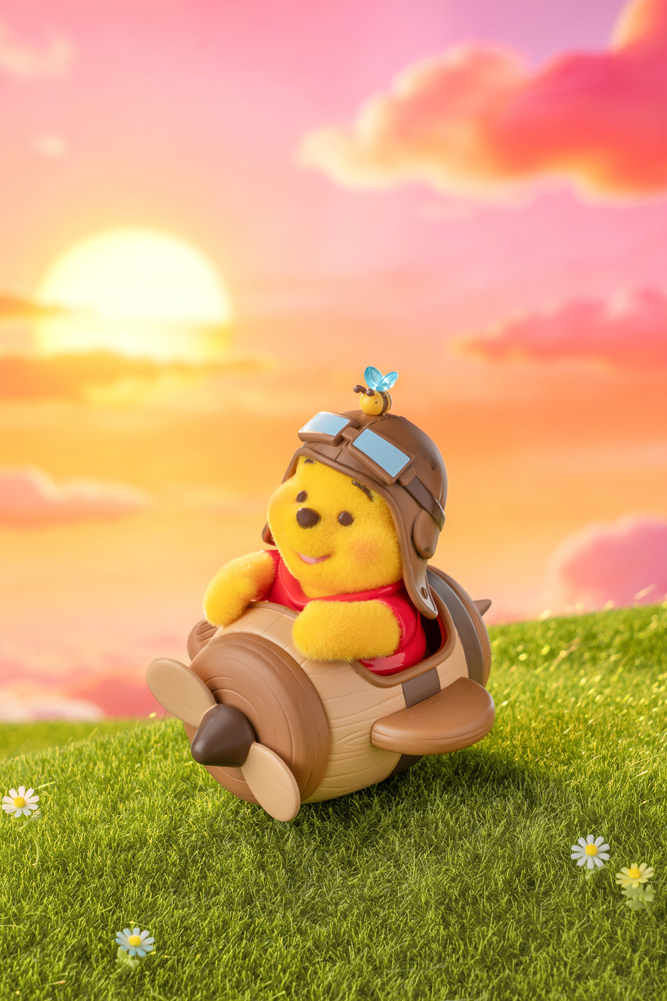 TOP TOY Disney Winnie the Pooh 100th Honey Quest Series Flocked Blind Box - Mystery Collectible Figure