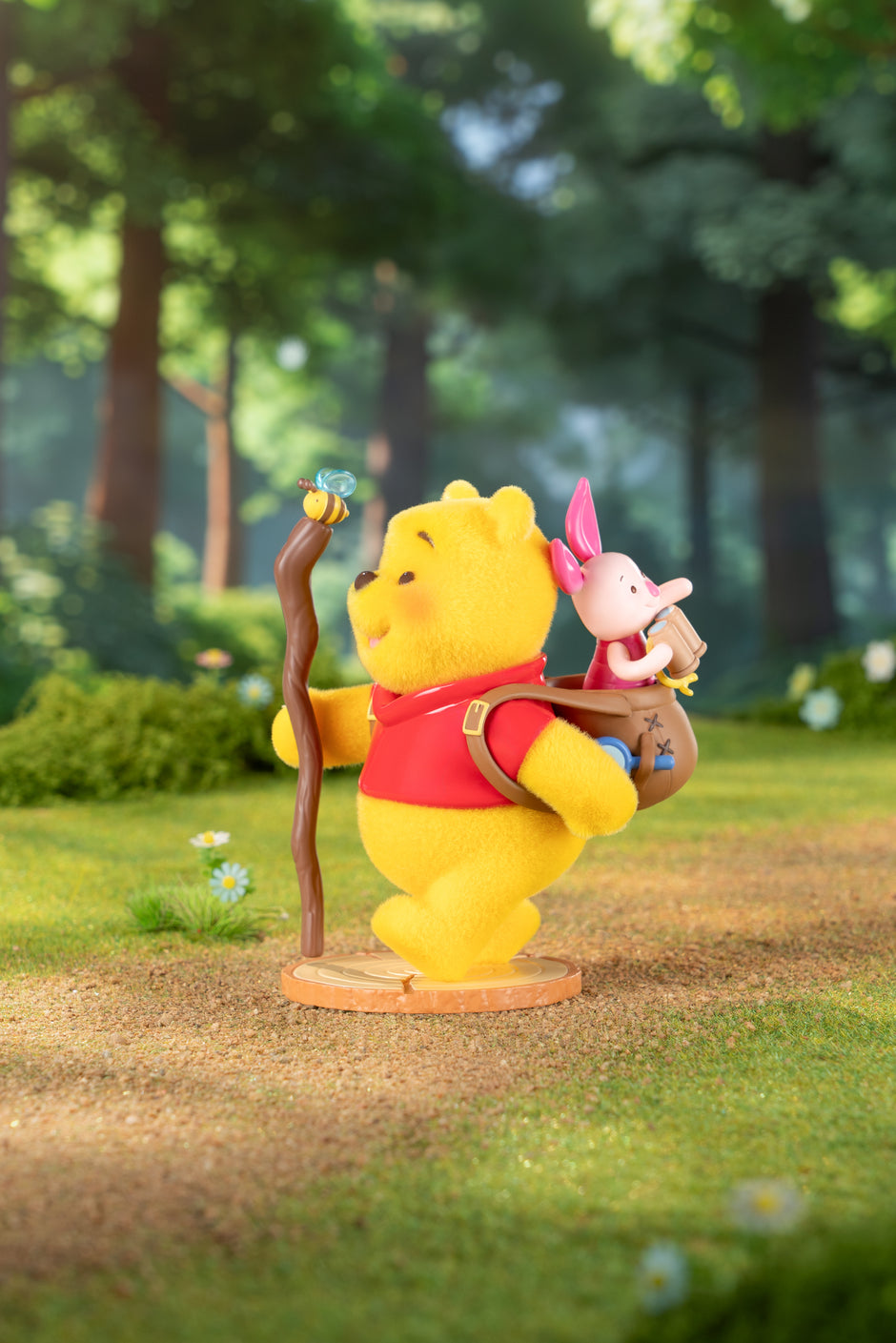 TOP TOY Disney Winnie the Pooh 100th Honey Quest Series Flocked Blind Box - Mystery Collectible Figure