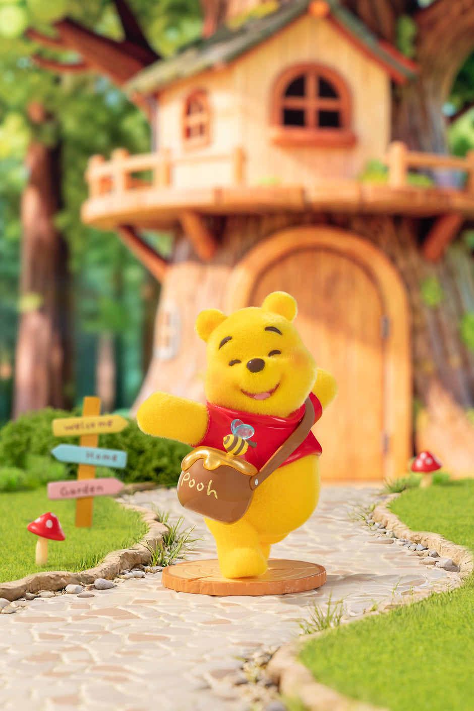 TOP TOY Disney Winnie the Pooh 100th Honey Quest Series Flocked Blind Box - Mystery Collectible Figure
